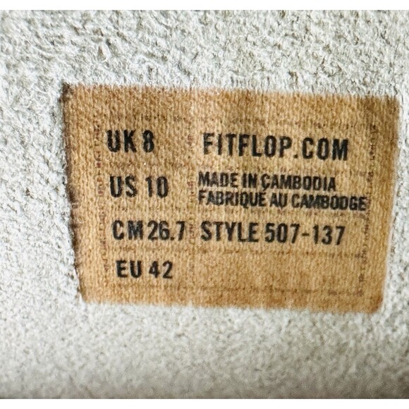 FitFlop Lulu Sparkly Rhinestone Nude Gold Thong Flip Flop Wedge Cushion Women 10 - Picture 12 of 14